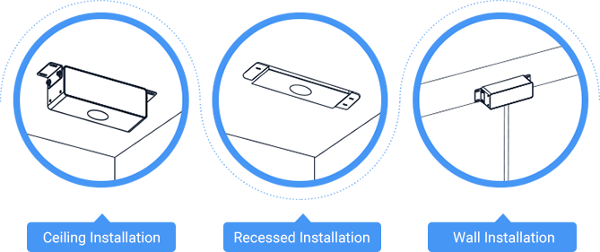 various installation modes Various Installation Modes