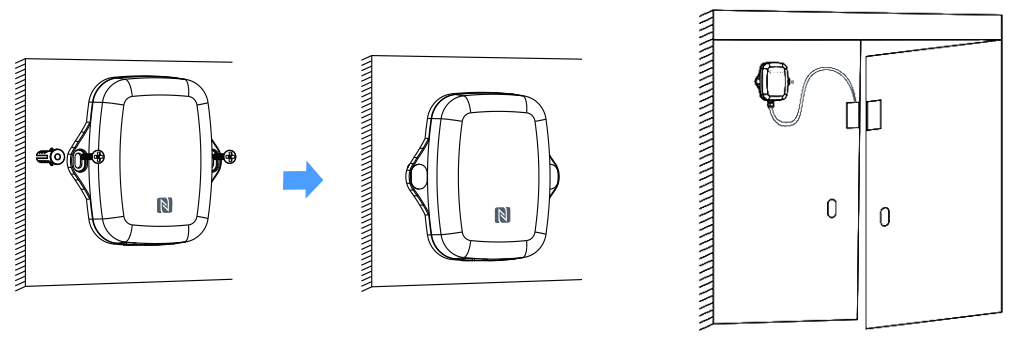 magnetic contact switch nfc configuration installation