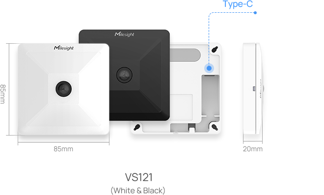 ai workplace occupancy sensor black and white