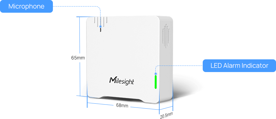 ws302 lorawan sound level sensor size