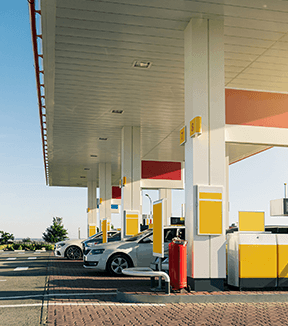 petrol station