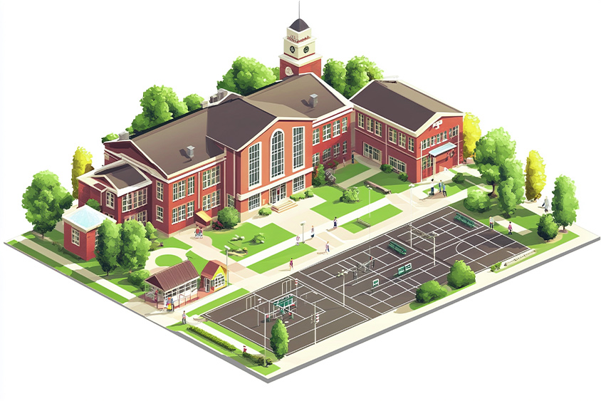 smart school background