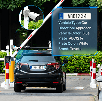 entrance exit aI lpr bullet camera entrance exit aI lpr bullet camera