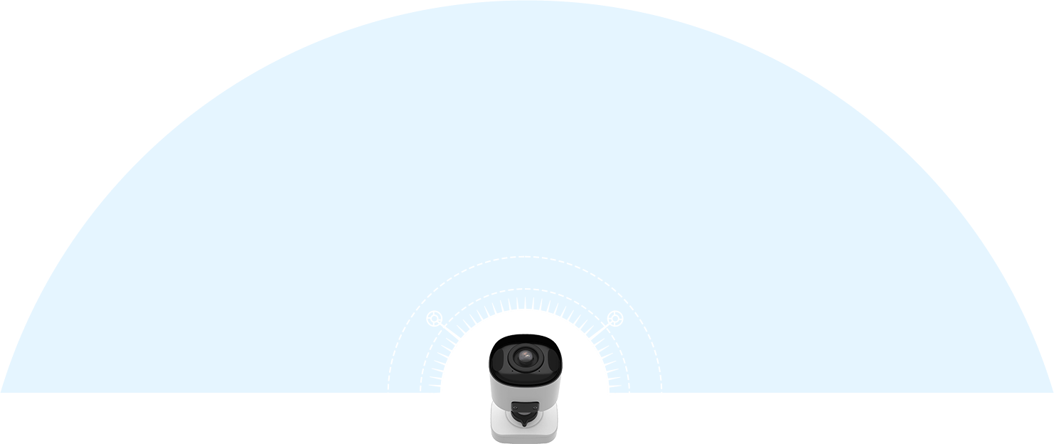 ai 180 panoramic mini bullet camera panoramic viewing