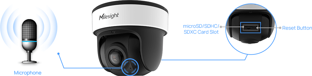 Milesight MS-C8176-PE：180度の水平画角を誇る4K高解像度パノラマドームカメラ。シングルセンサー設計により、画像の繋ぎ目がないシームレスな広域視界を実現。最高水準の防塵防水規格IP67と耐衝撃性能IK10に準拠したホワイトカラーの堅牢なハウジングを採用。背面のジャンクションボックス一体型構造により、配線を美しく隠蔽しながら迅速な施工を可能にします。