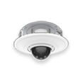 entrance exit ai lpr pro dome camera black recessed mount small