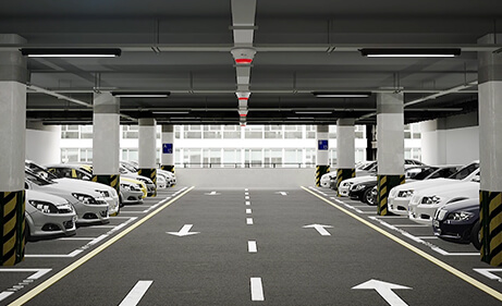 semi open parking lots