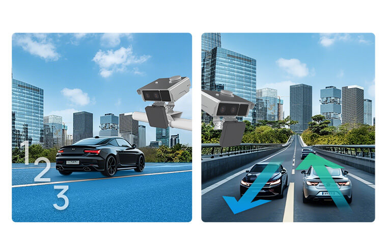 multi lane and bidirectional recognition