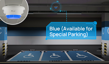 indoor parking guidance blue