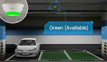 indoor parking guidance green