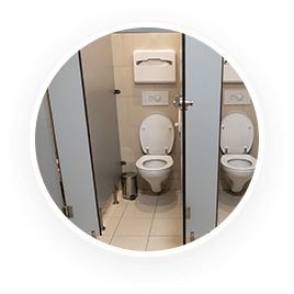 restroom cubicle
