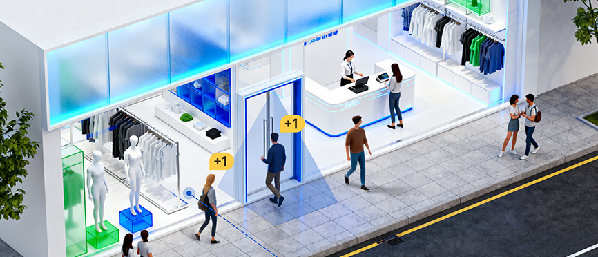 people sensing in smart retail out the store