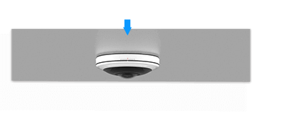 install fisheye camera on the wall