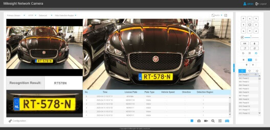 new7 Settings of Milesight LPR Camera interface