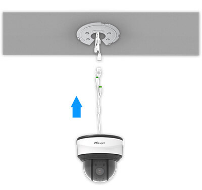 10 Connect cables of Mini PTZ Dome Camera