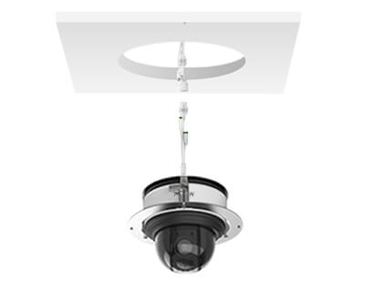 Recessed Mount with Mini PTZ Dome Camera