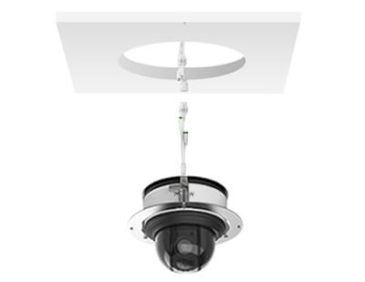 18 Recessed Mount with Mini PTZ Dome Camera