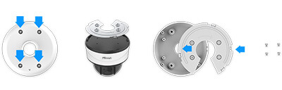 22 A79 Pendent Mount parts and Mini PTZ Dome Camera