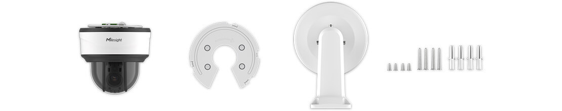 26 A77 Wall Mount part and Mini PTZ Dome Camera