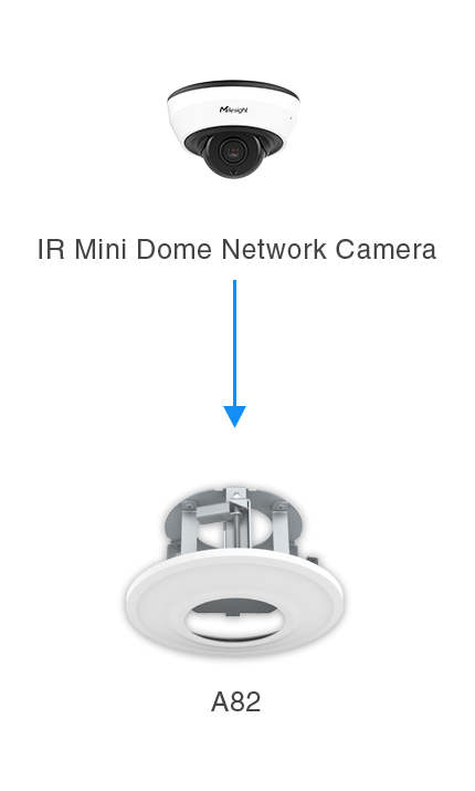 01 04 recessed camera mount mini dome camera