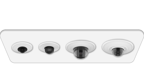 01 recessed camera mount of dome cameras