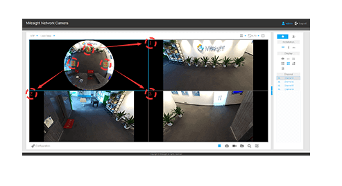 10 1O3R One Original Fisheye View and Three Regional Views