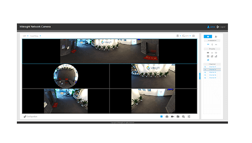12 1O1P3R One Original Fisheye View, One  360° Panoramic View and Three Regional Views