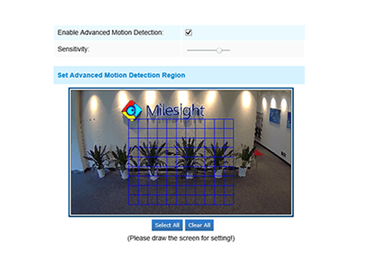 7 set step of advanced motion detection